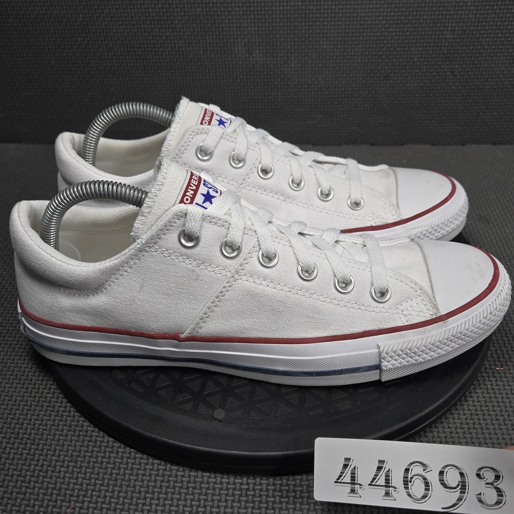 Converse Chuck Taylor All Star Shoes Womens Sz 10 White Canvas Sneakers 563509F